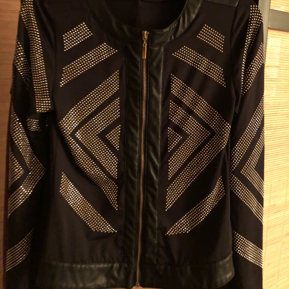 Sizzling gold studded jacket